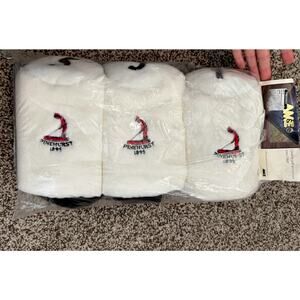 Vintage Pinehurst Set of 3 White Headcovers 1, 3, 5. New In Packaging From 1995